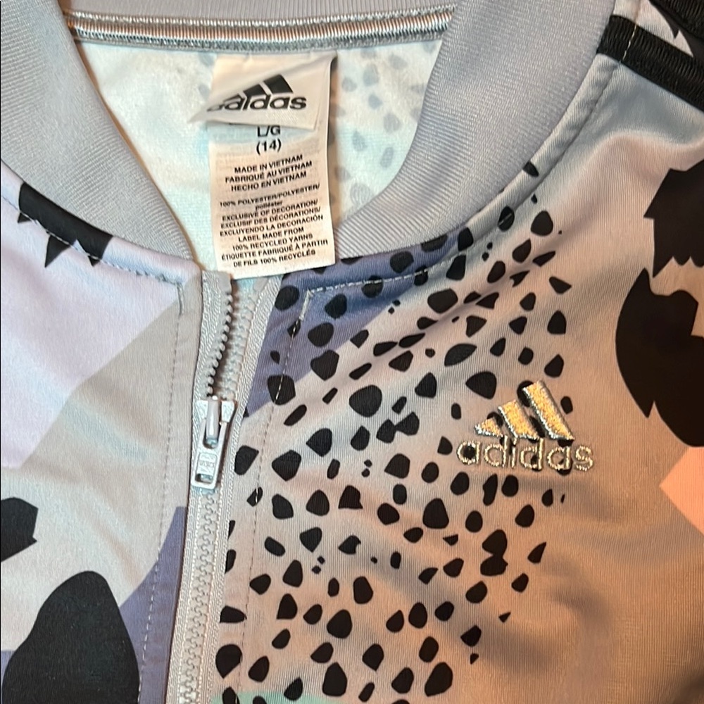 Adidas 4 items, zip up Jacket, 2 pants, one hoodie